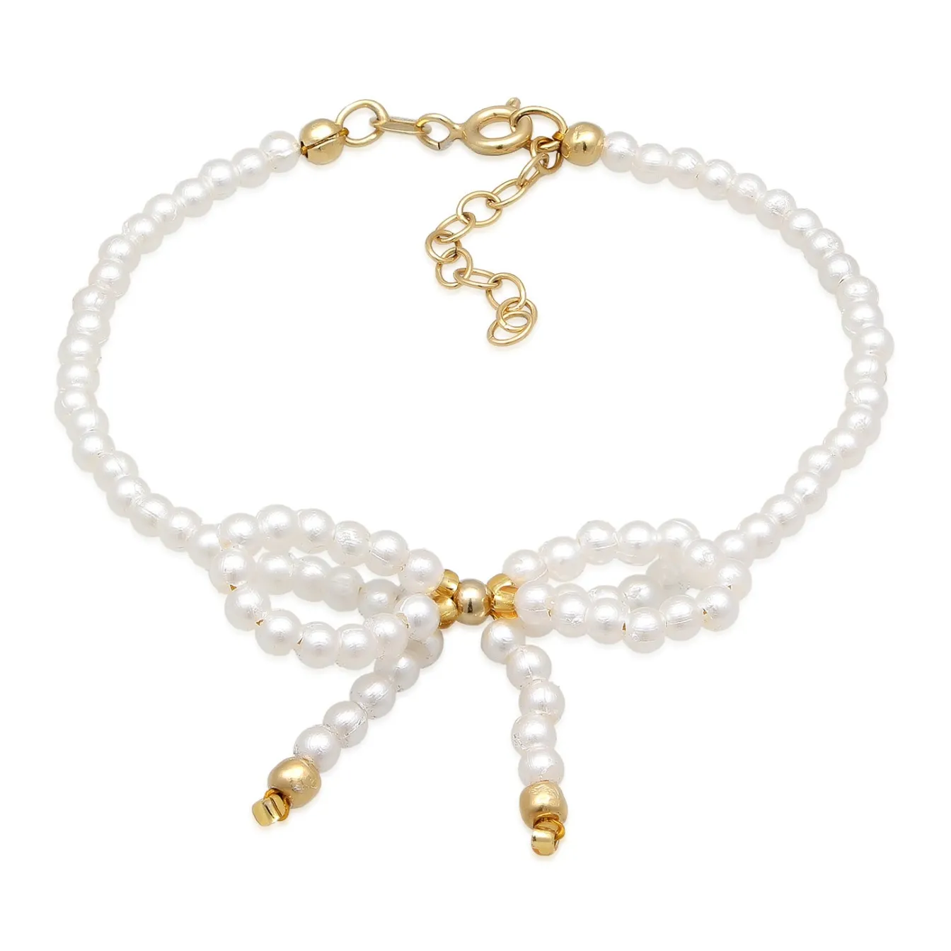 Elli "Armband Schleife | Synth. Perlen< Symbol-schmuck|Perlen