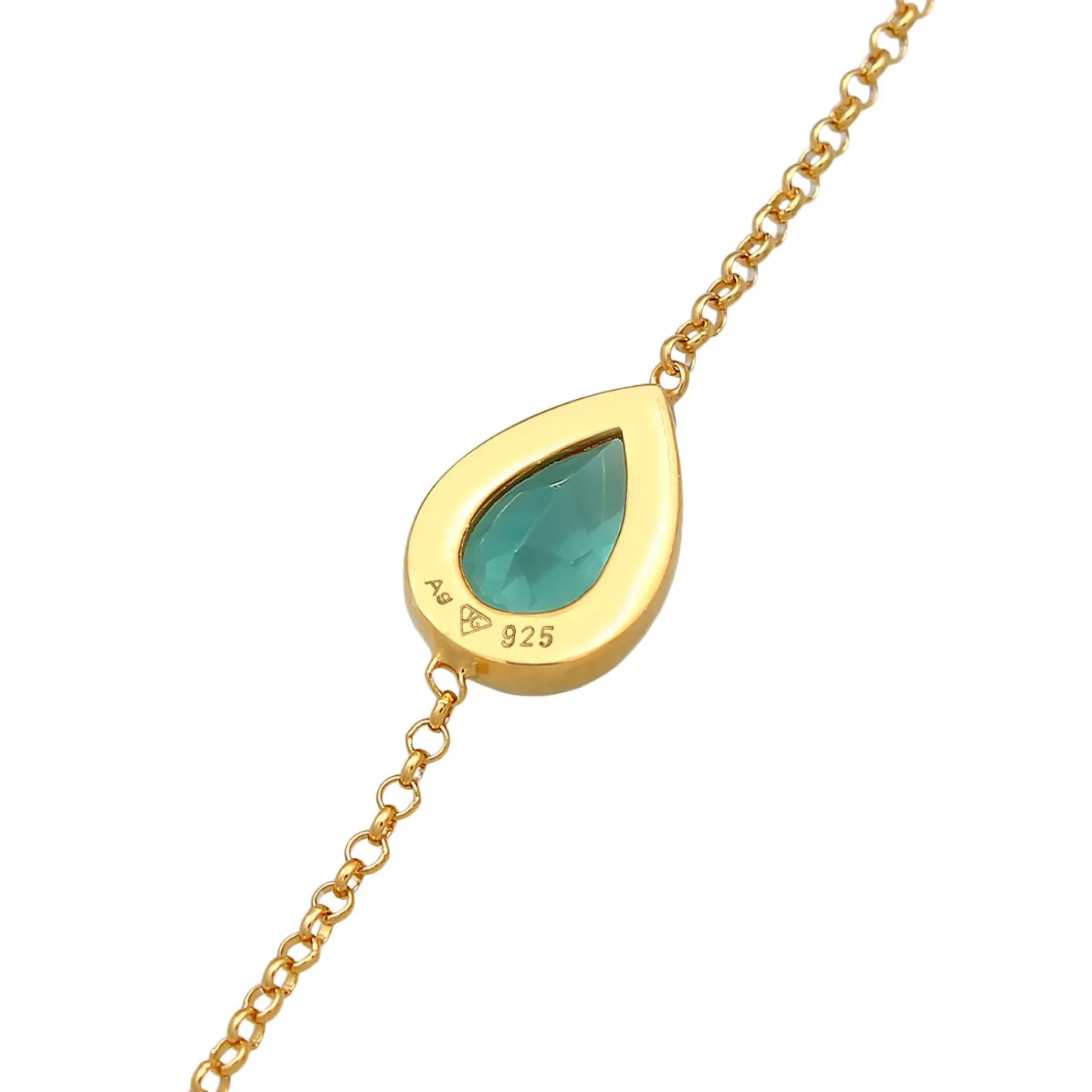 Elli "Armband Tropfen | Quarz (Grün)< Armbänder|Edelsteine