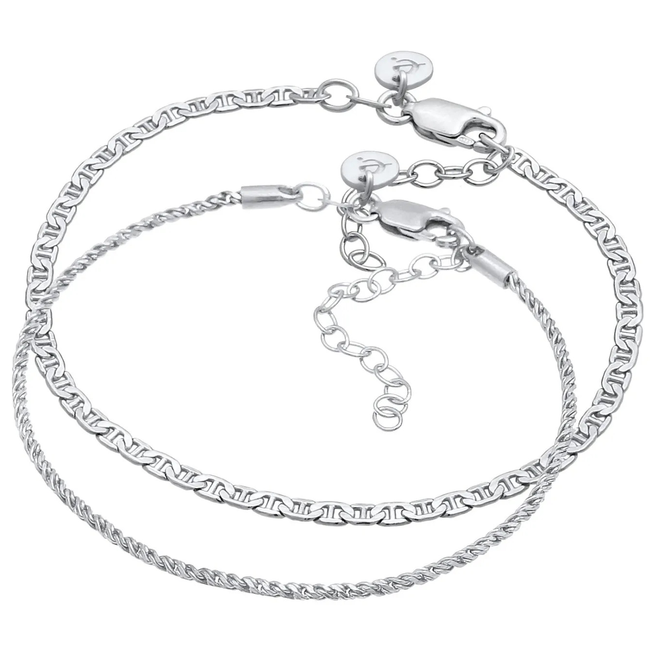 Elli "Armband-Set Basic< Armbänder|Silber