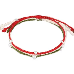 Elli "Armbandset Fußball | Nylon (Schwarz, Rot, Gelb)< Armbänder