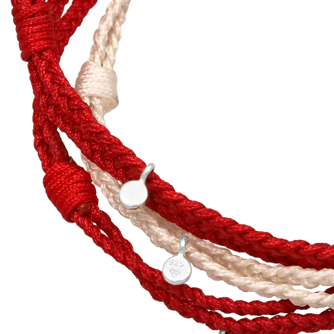 Elli "Armbandset Fußball | Nylon (Schwarz, Rot, Gelb)< Armbänder