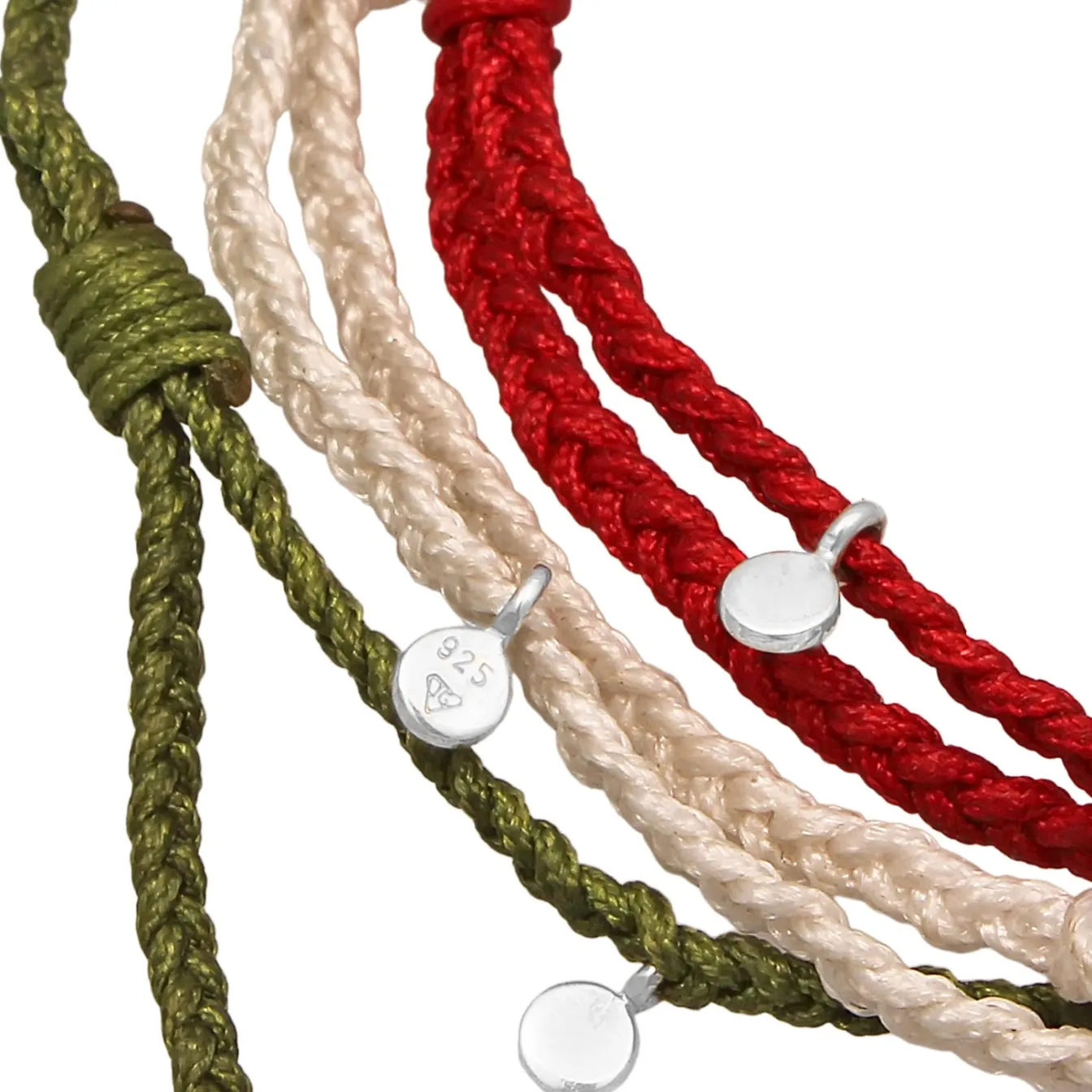 Elli "Armbandset Fußball | Nylon (Schwarz, Rot, Gelb)< Armbänder
