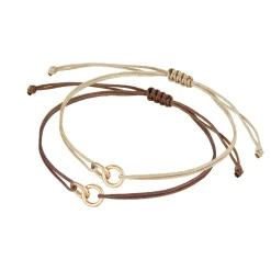 Elli "Armbandset Infinity Kreis | Nylon< Vergoldet|Symbol-schmuck