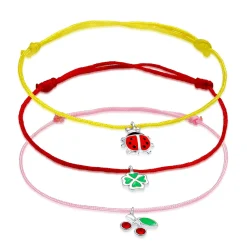 Elli "Armbandset Kirsche | Kristall ( Rot )<Kinder Symbol-schmuck|Kinderschmuck