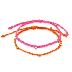 Elli "Armbandset Kugel | Nylon (Pink)< Armbänder
