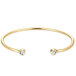 Elli "Armreif | Kristall ( Weiß )< Roségold|Armbänder