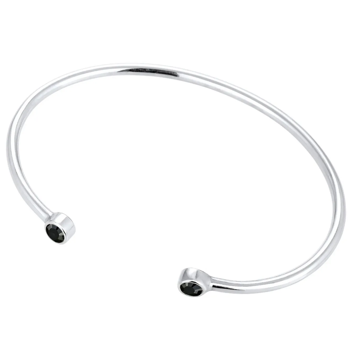Elli "Armreif | Kristall ( Weiß )< Roségold|Armbänder