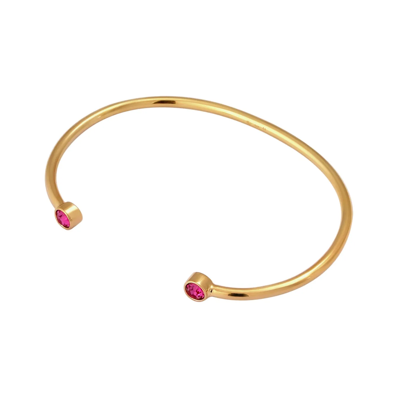 Elli "Armreif | Kristall ( Weiß )< Roségold|Armbänder