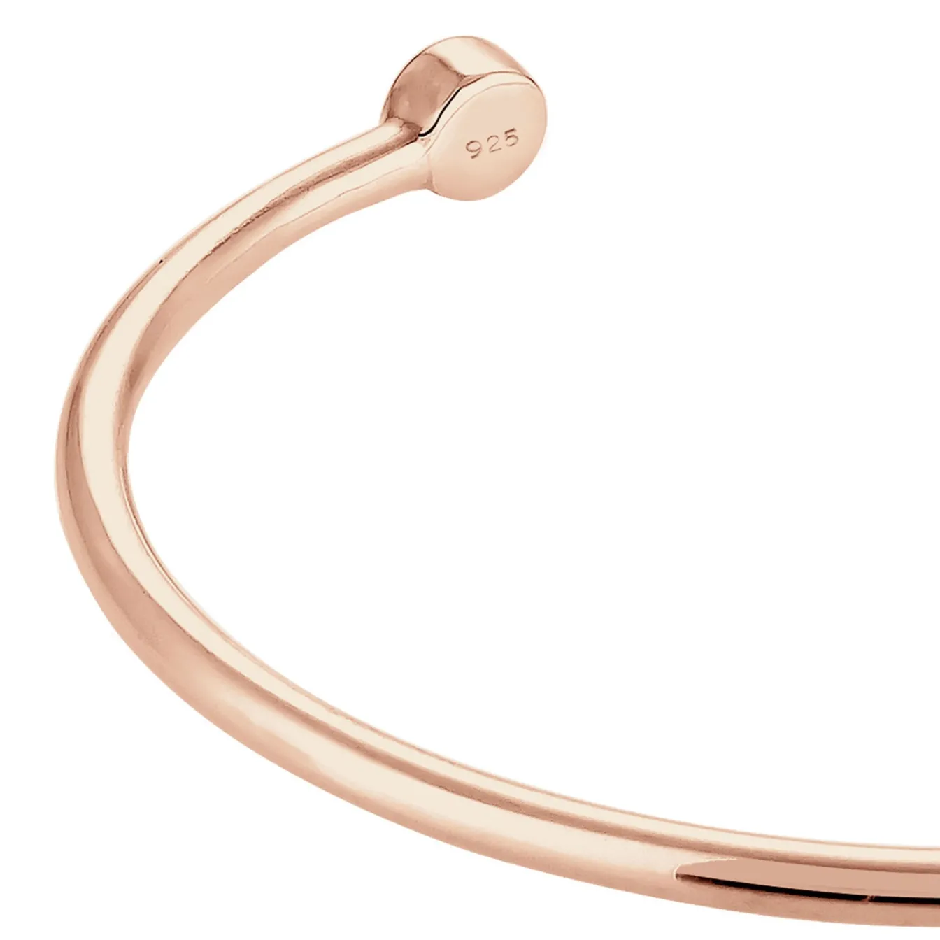 Elli "Armreif | Kristall ( Weiß )< Roségold|Armbänder