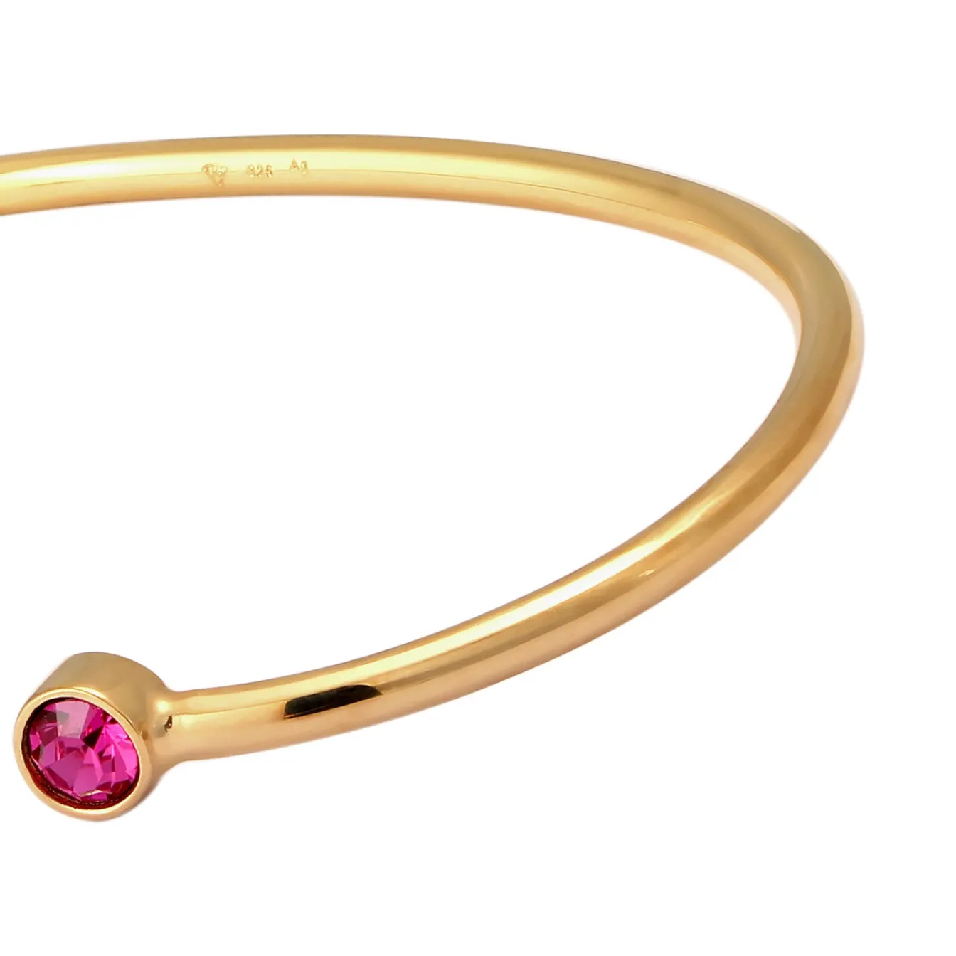 Elli "Armreif | Kristall ( Weiß )< Roségold|Armbänder