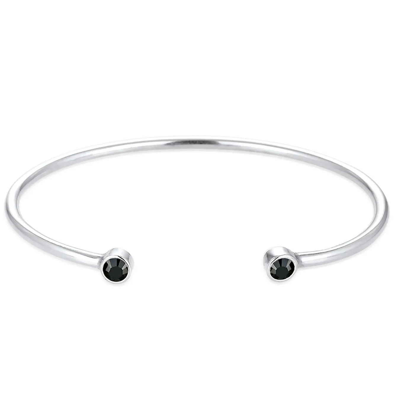 Elli "Armreif | Kristall ( Weiß )< Roségold|Armbänder