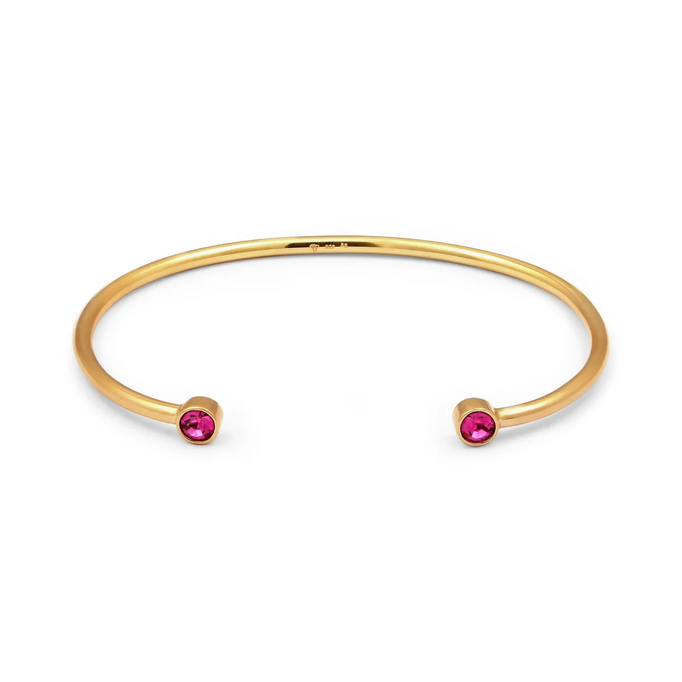 Elli "Armreif | Kristall ( Weiß )< Roségold|Armbänder