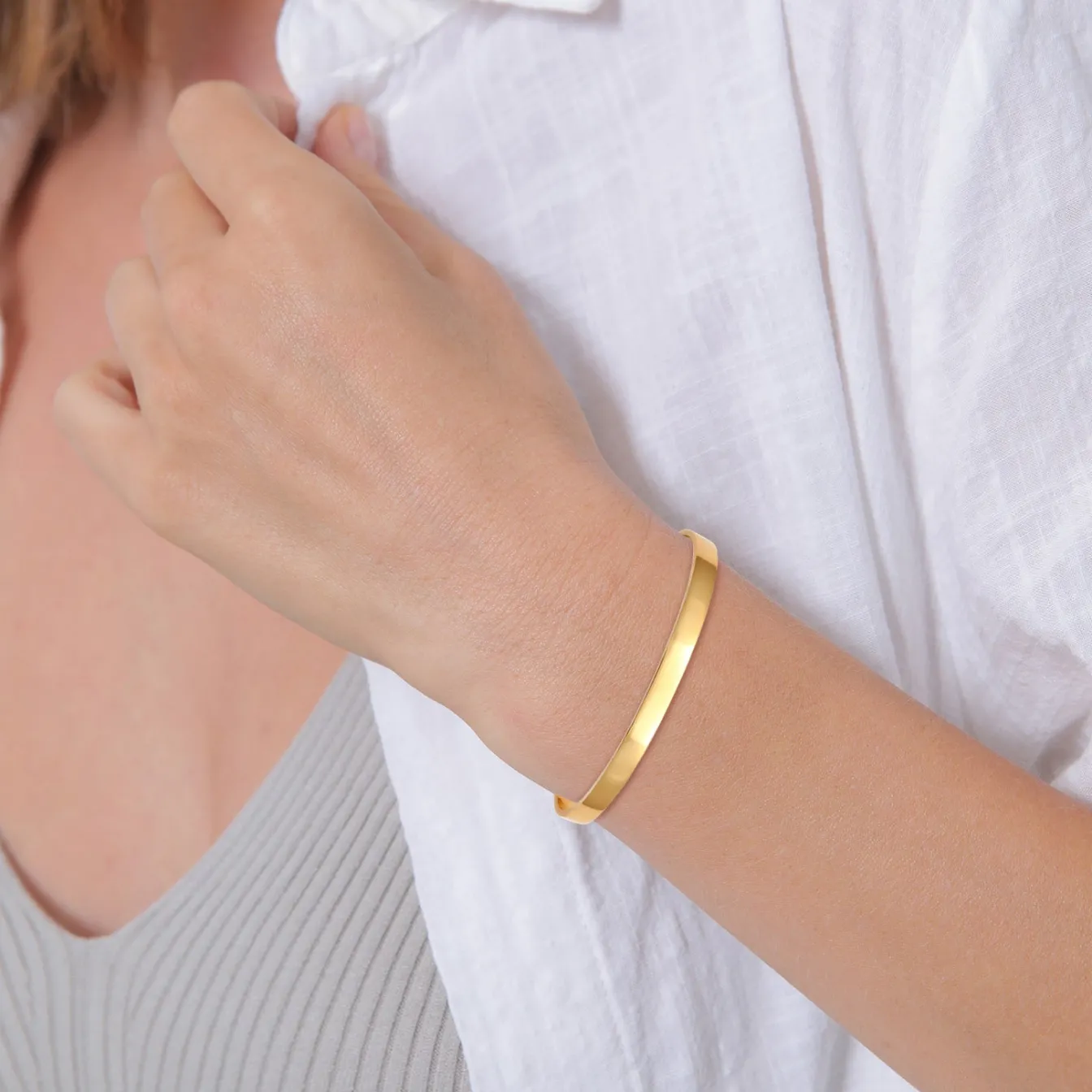 Elli "Armreif Basic< Armbänder|Silber