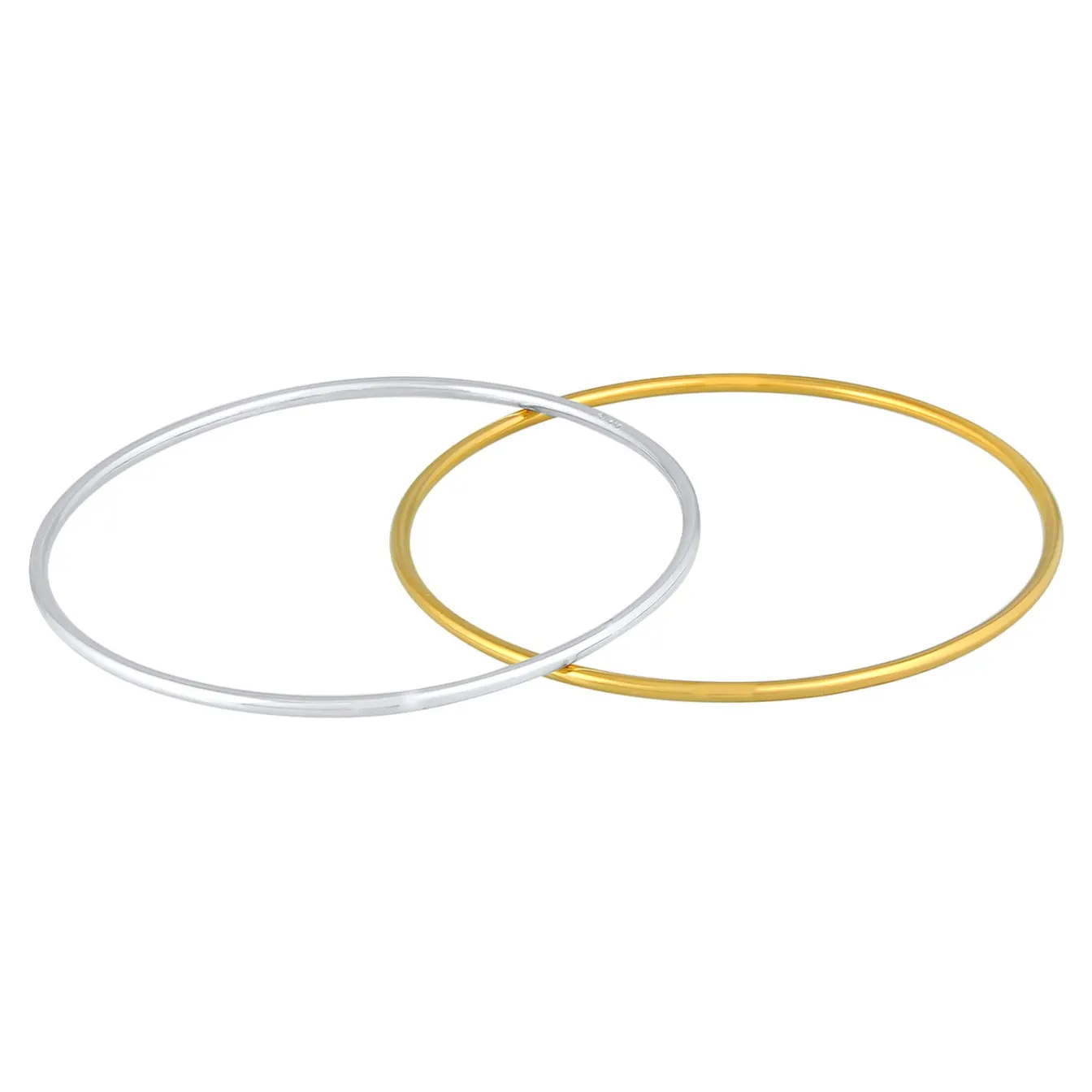 Elli "Armreif 2er Set Bicolor< Armbänder|Vergoldet