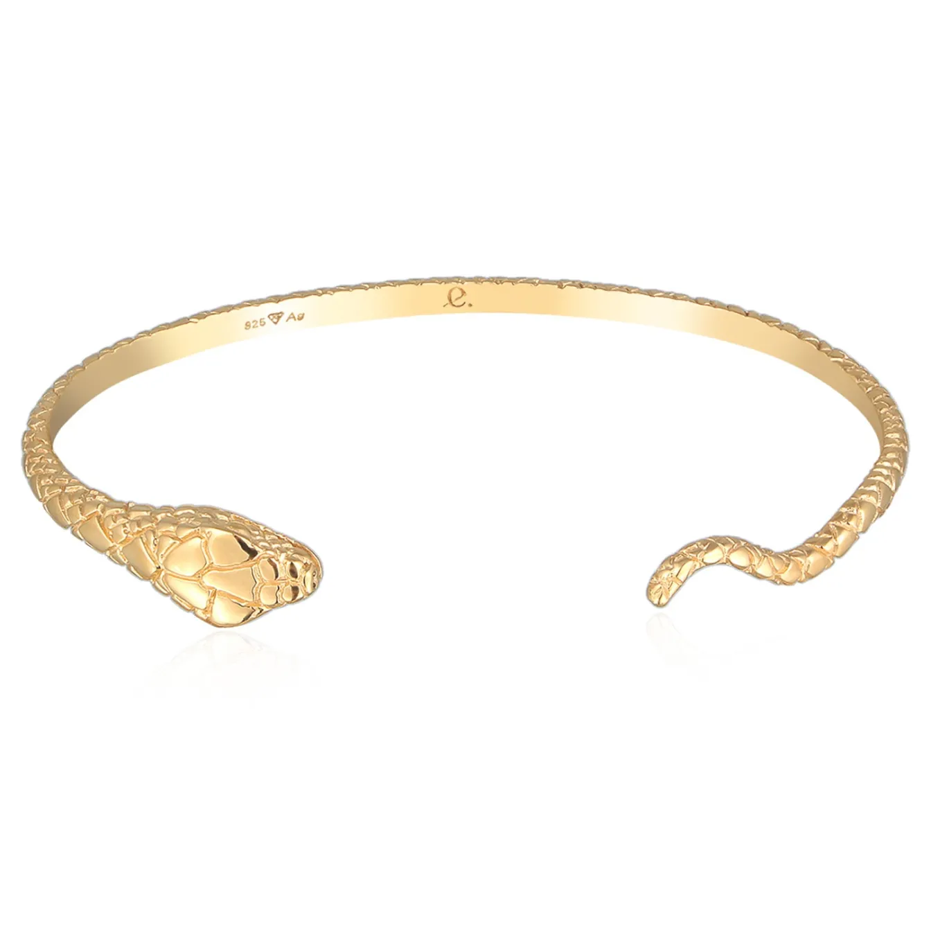 Elli "Armreif Schlange< Armbänder|Vergoldet