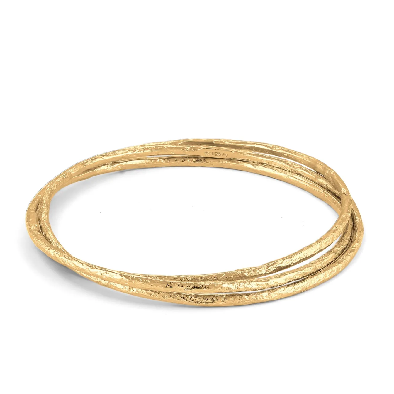 Elli "Armreif Trio Organic< Vergoldet|Armbänder