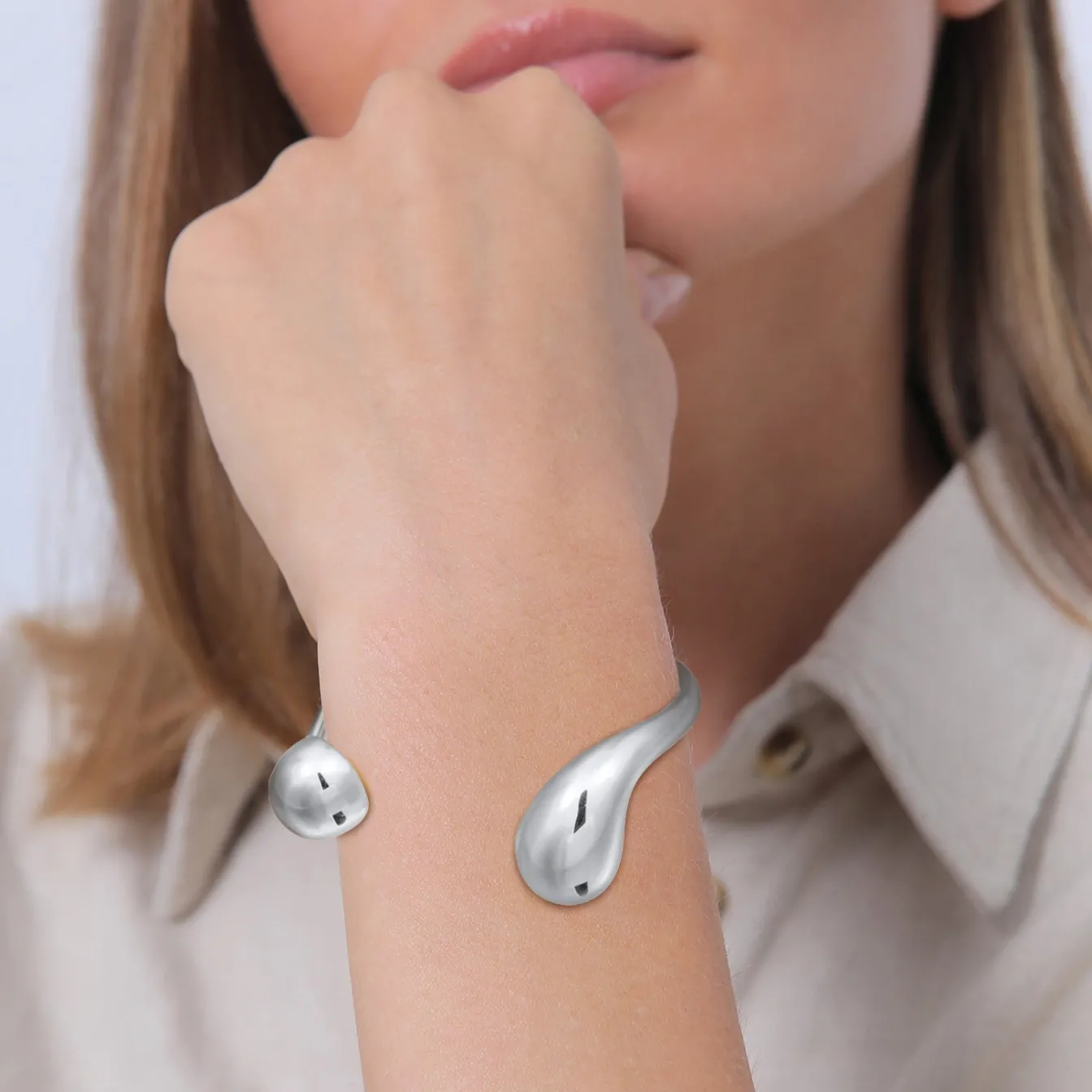 Elli "Armreif Tropfen< Vergoldet|Armbänder