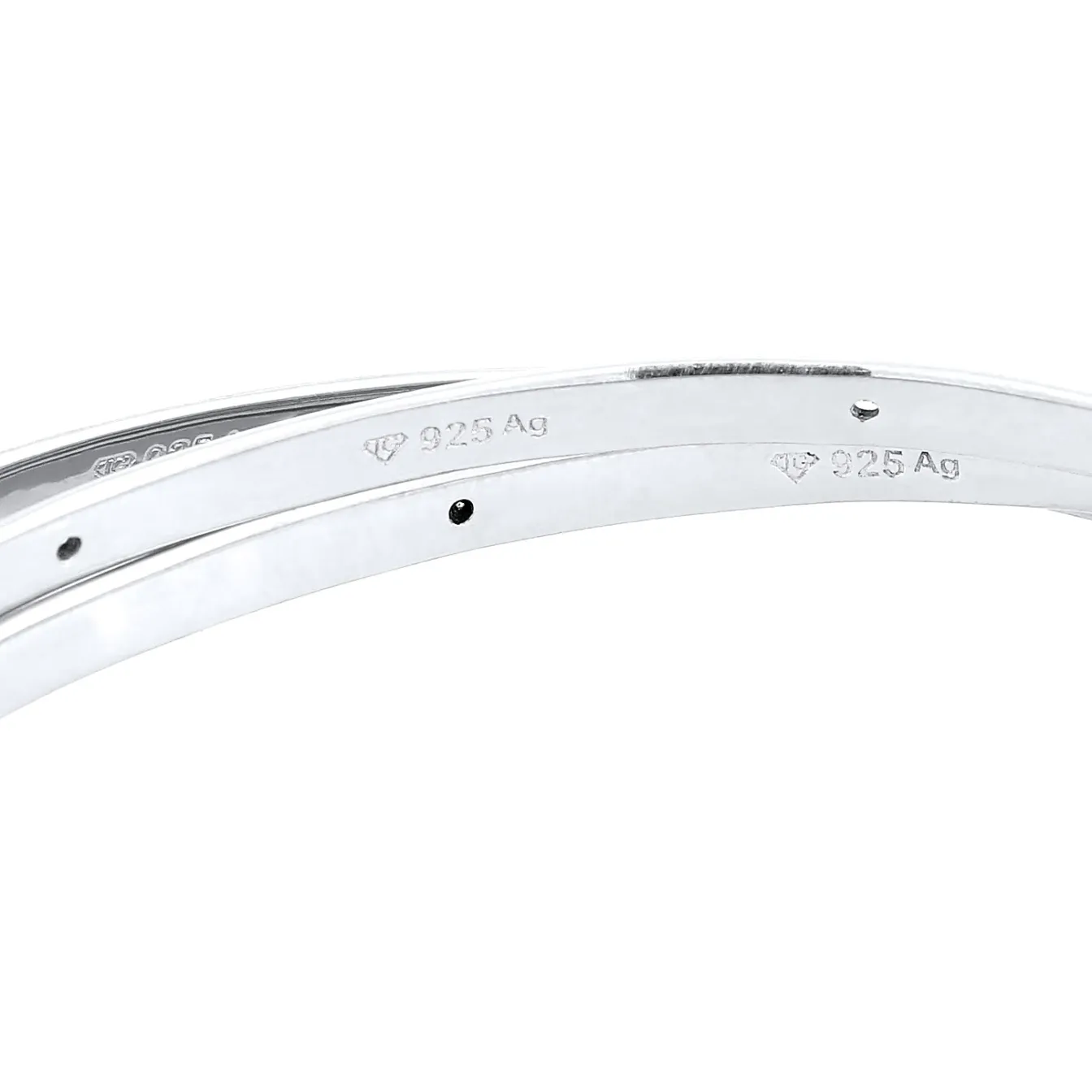 Elli "Armreif Verschlungen | Zirkonia (Weiß)< Vergoldet|Armbänder