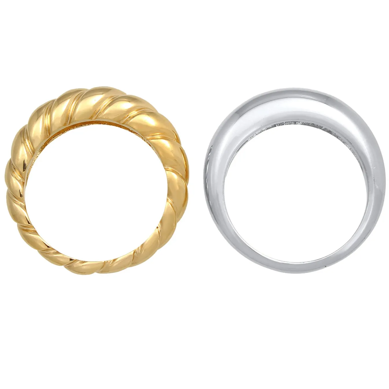 Elli "Bandring< Ringe|Vergoldet