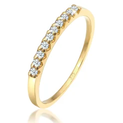 Elli "Bandring | Diamant ( Weiß, 0,15 ct )< Ringe|Echtgold
