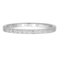 Elli "Bandring | Diamant ( , 0,04 ct )< Weissgold|Ringe