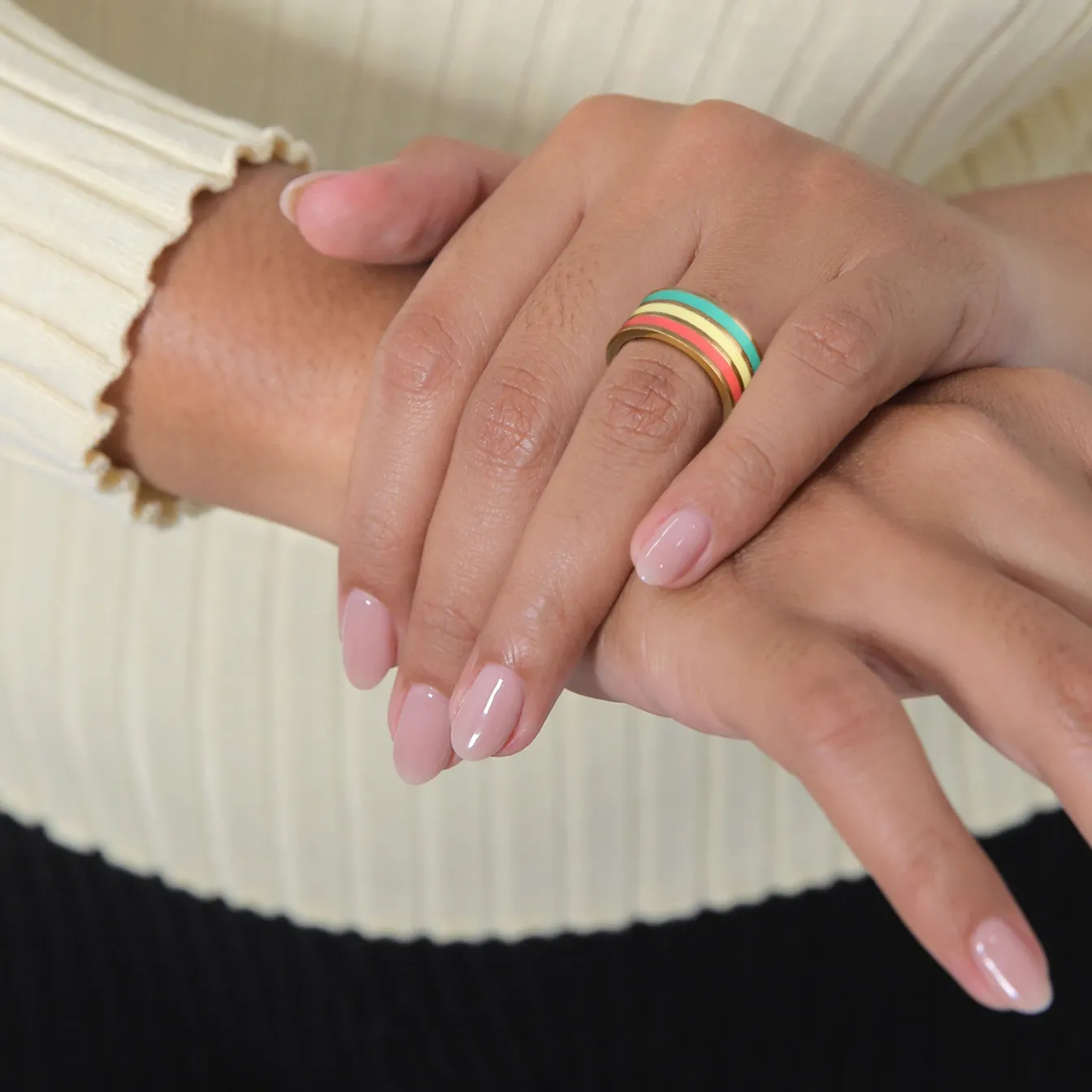 Elli "Bandring | Emaille< Ringe