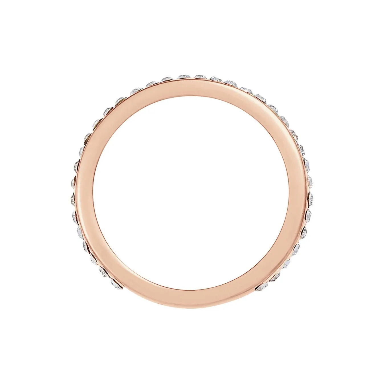 Elli "Bandring | Kristall ( Weiß )< Ringe|Vergoldet