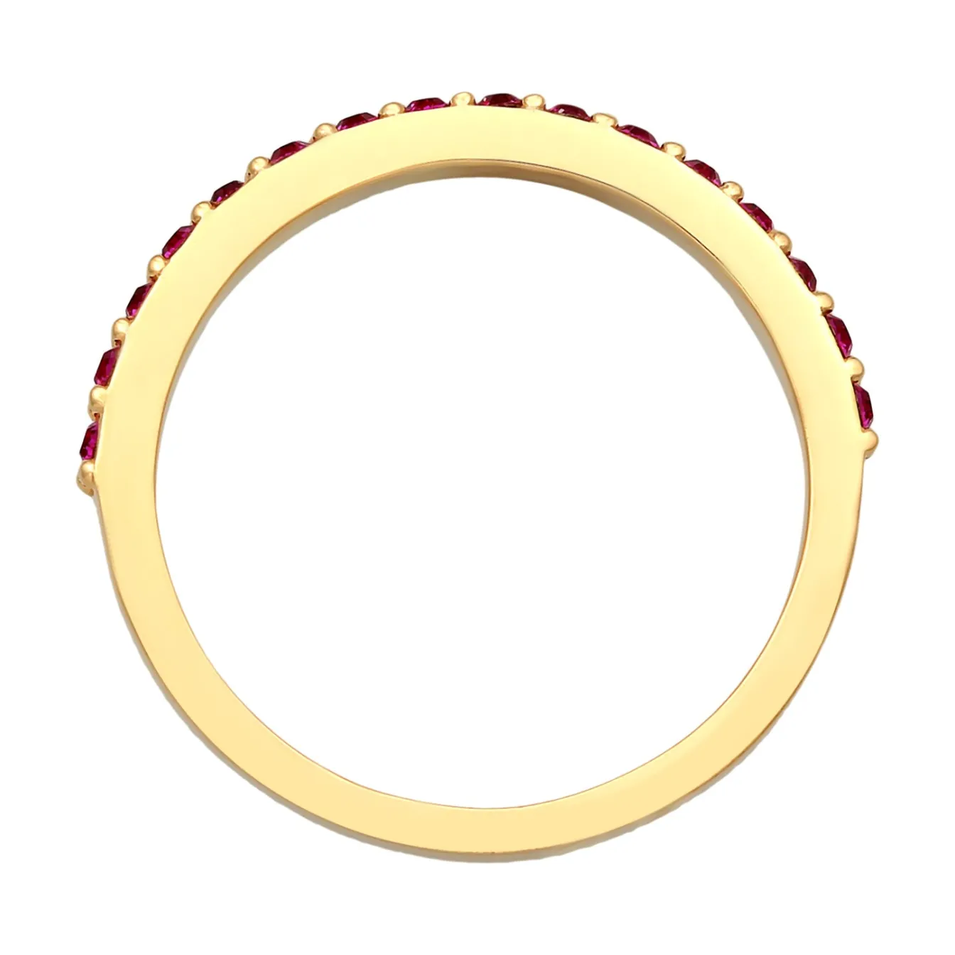Elli "Bandring | Kristall (Weiß)< Ringe|Vergoldet