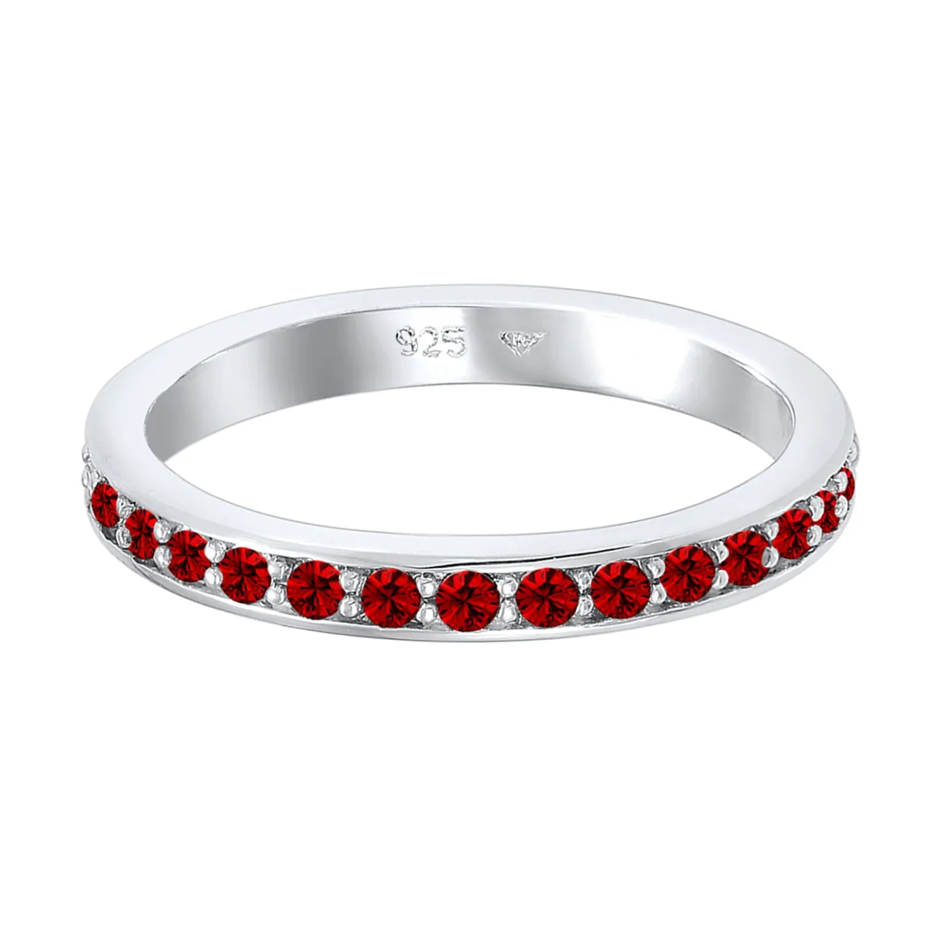 Elli "Bandring | Kristall (Weiß)< Ringe|Vergoldet