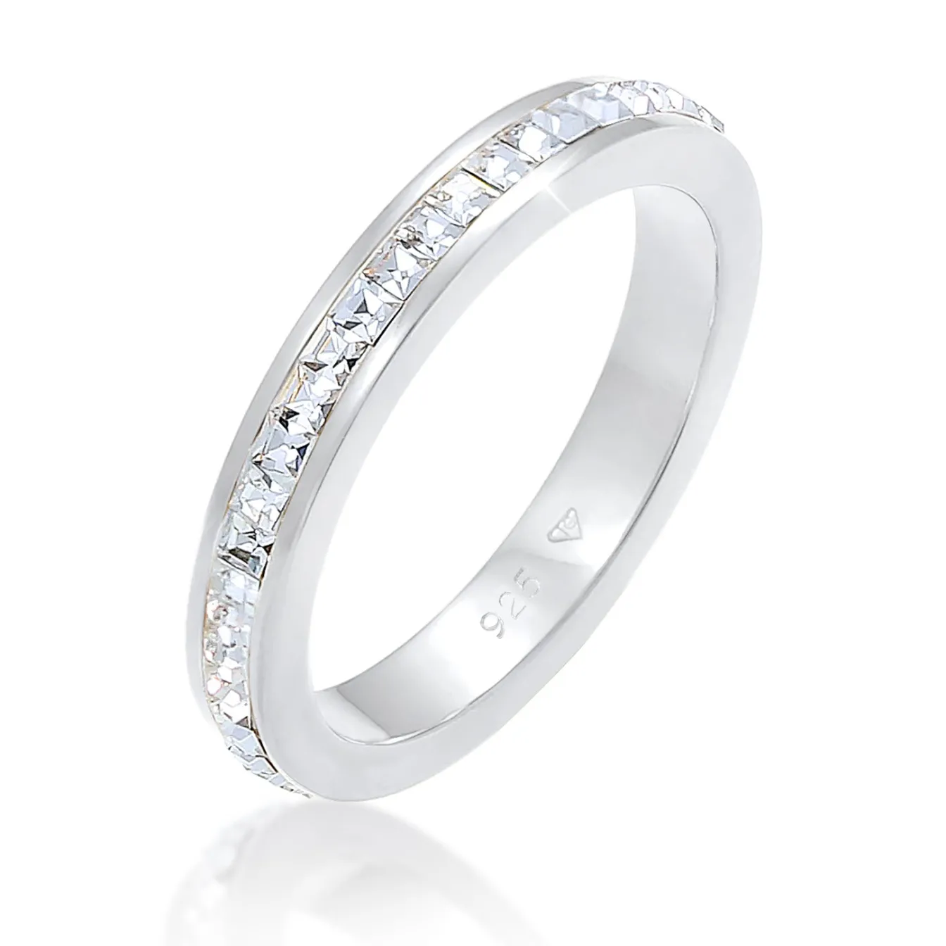 Elli "Bandring | Kristall (Weiß)< Roségold|Ringe