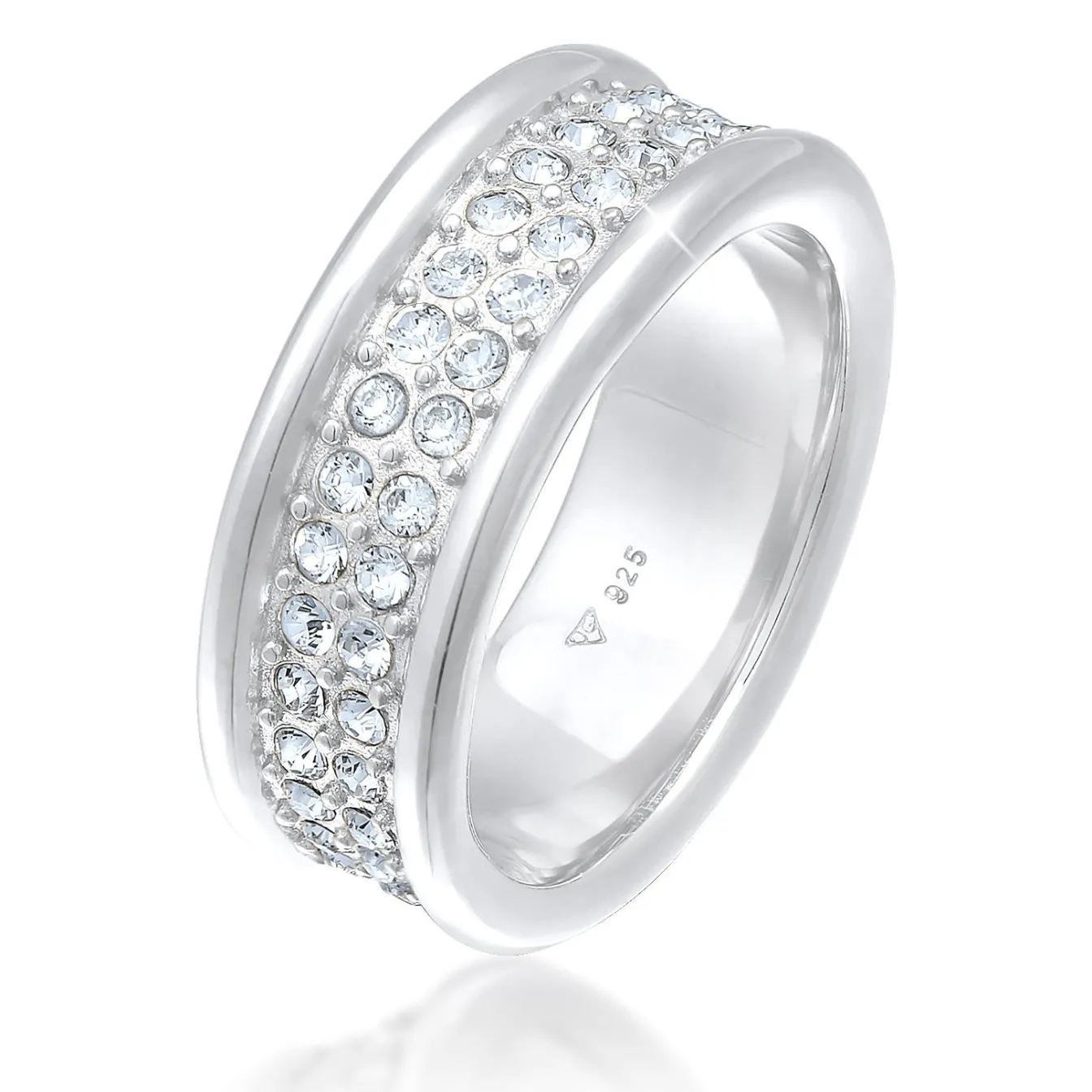 Elli "Bandring | Kristalle (weiß)< Letzte Chance|Ringe