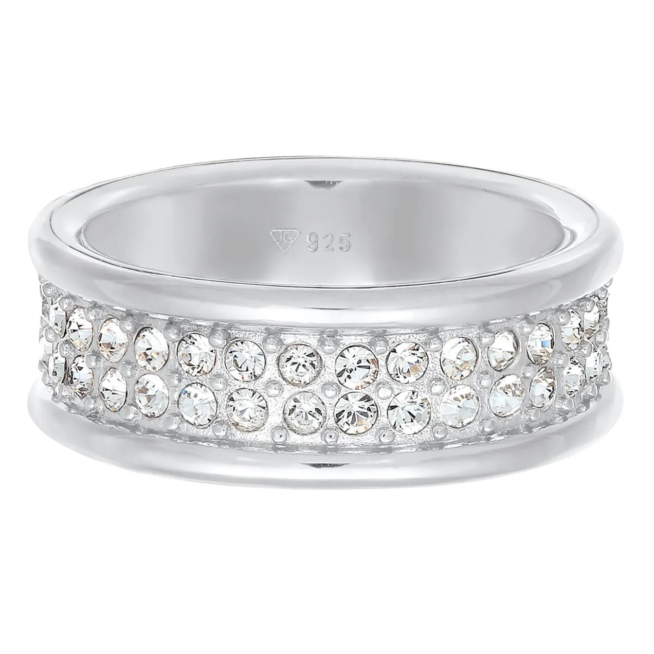 Elli "Bandring | Kristalle (weiß)< Letzte Chance|Ringe