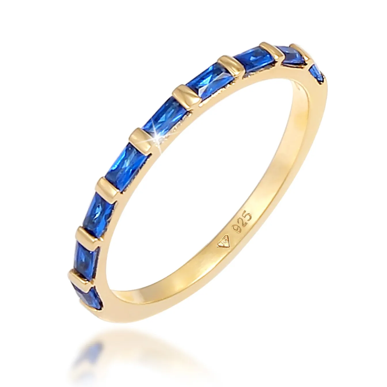 Elli "Bandring | Saphir ( Blau )< Ringe|Vergoldet
