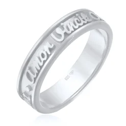 Elli "Bandring Amor Vincit Omnia< Ringe|Vergoldet