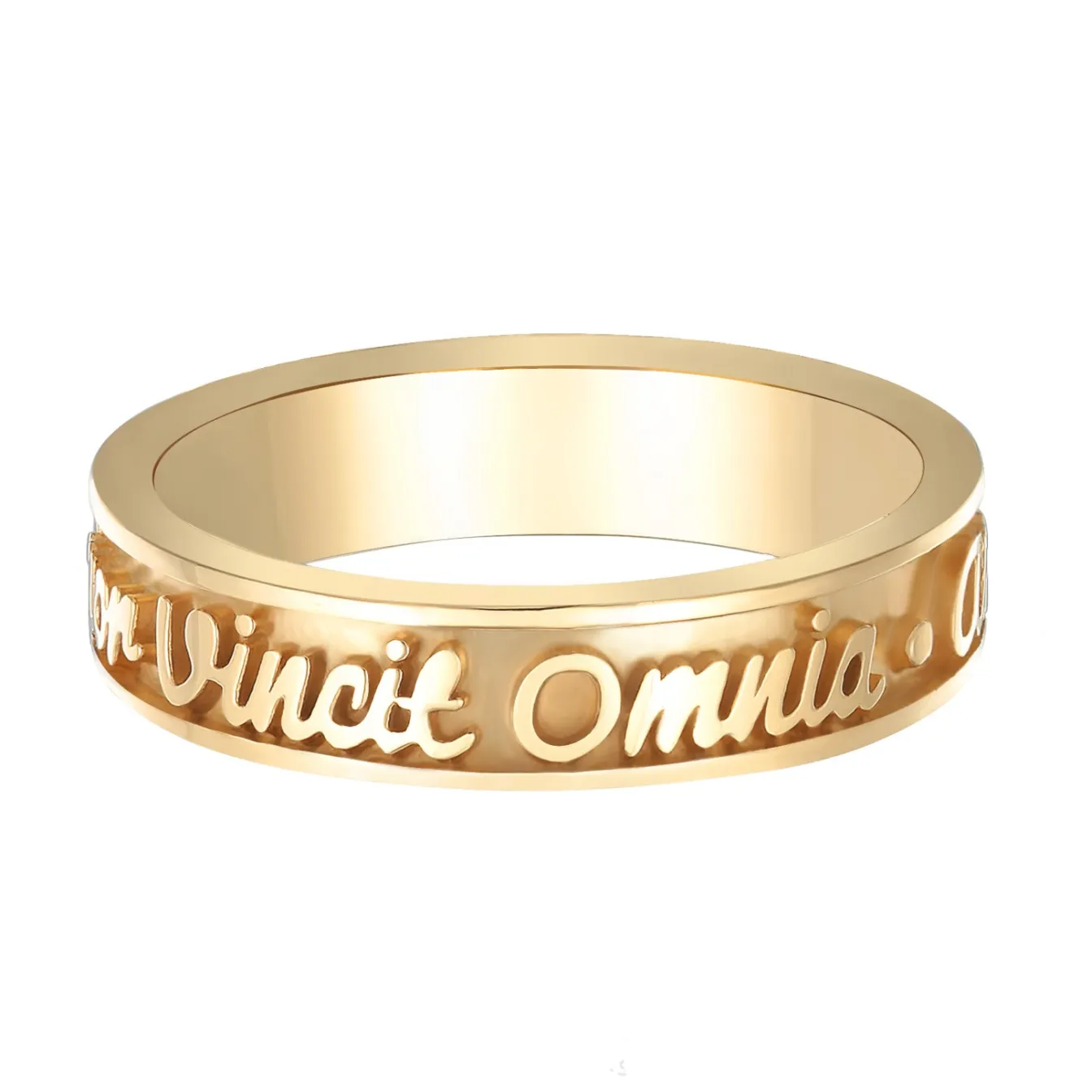 Elli "Bandring Amor Vincit Omnia< Ringe|Vergoldet
