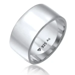 Elli "Bandring breit< Silber|Roségold