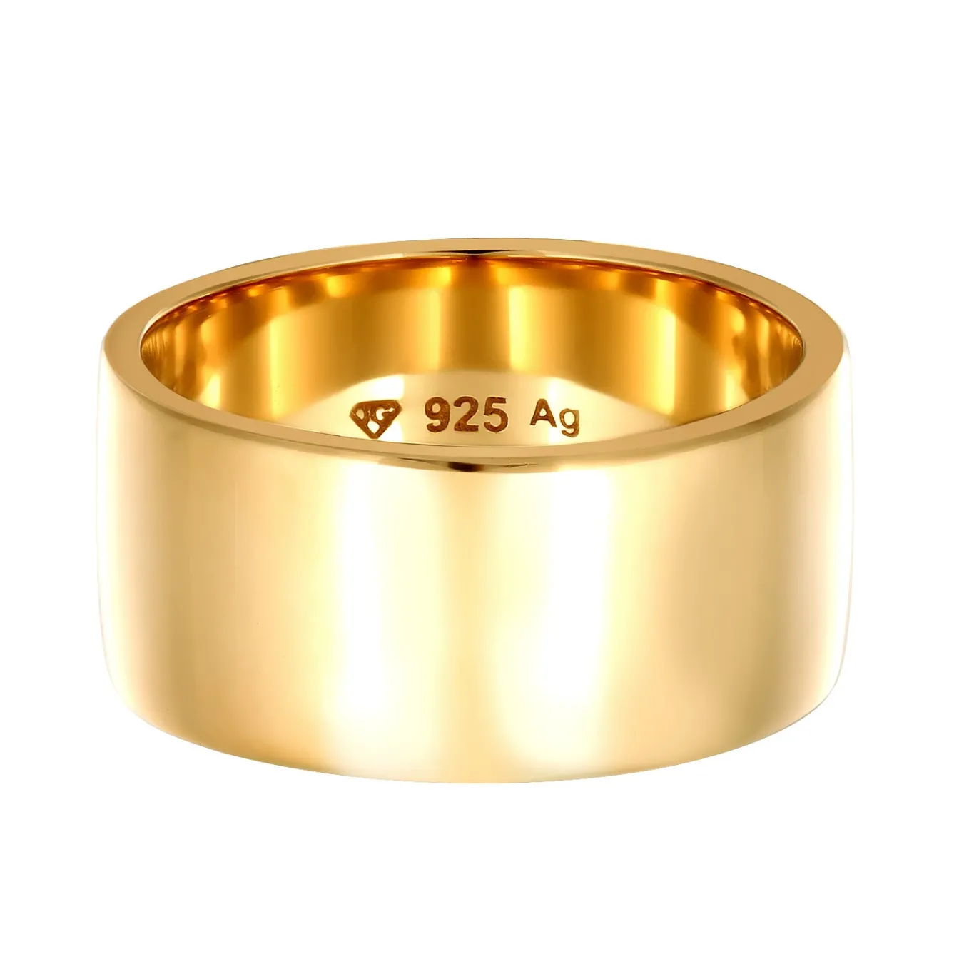 Elli "Bandring breit< Silber|Roségold