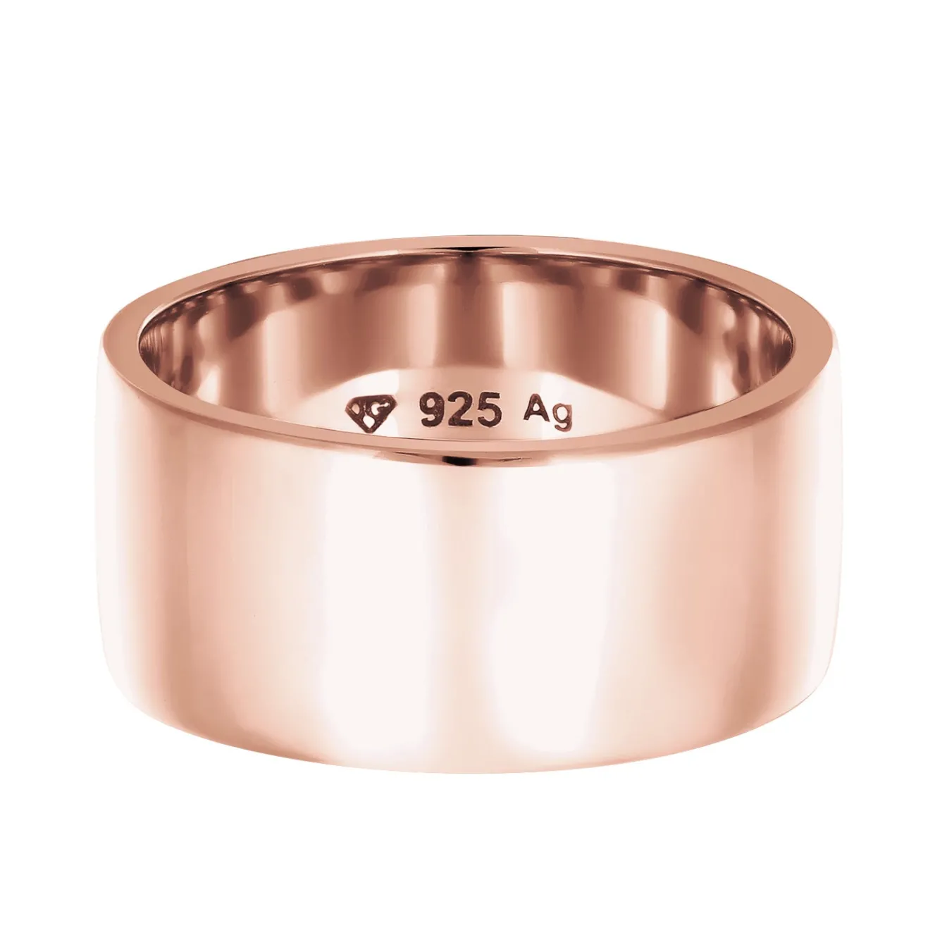 Elli "Bandring breit< Silber|Roségold