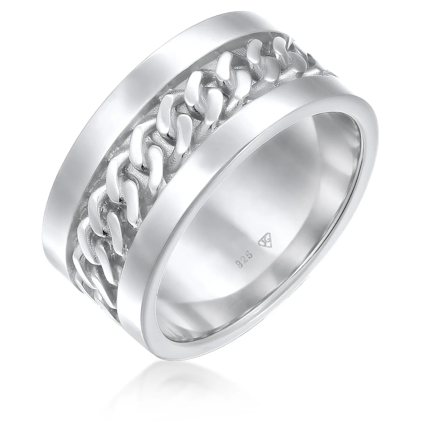 Elli "Bandring Chain< Vergoldet|Ringe