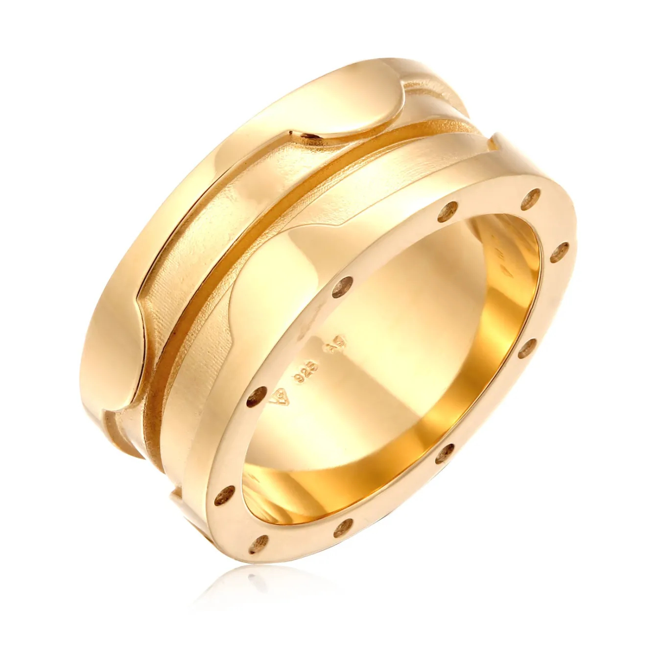 Elli "Bandring Chunky< Vergoldet|Ringe