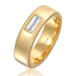Elli "Bandring Elegant | Topas (weiß)< Ringe|Silber
