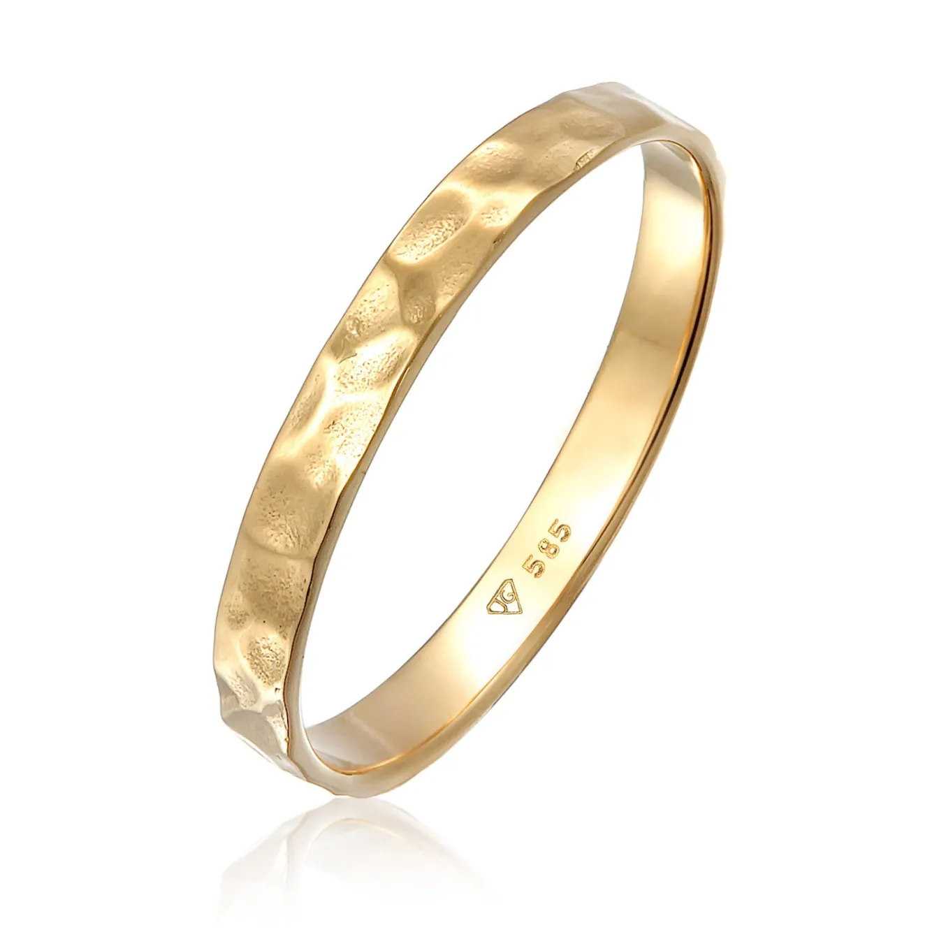 Elli "Bandring Gehämmert< Hochzeit|Ringe