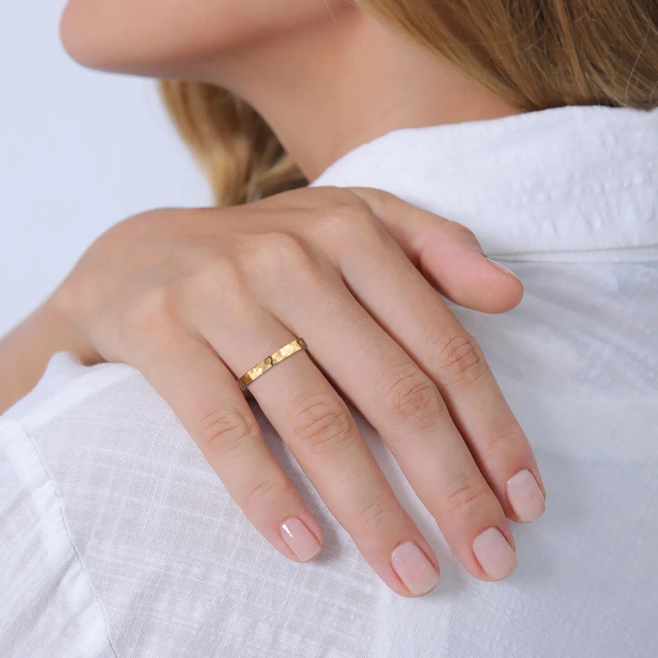 Elli "Bandring Gehämmert< Hochzeit|Ringe