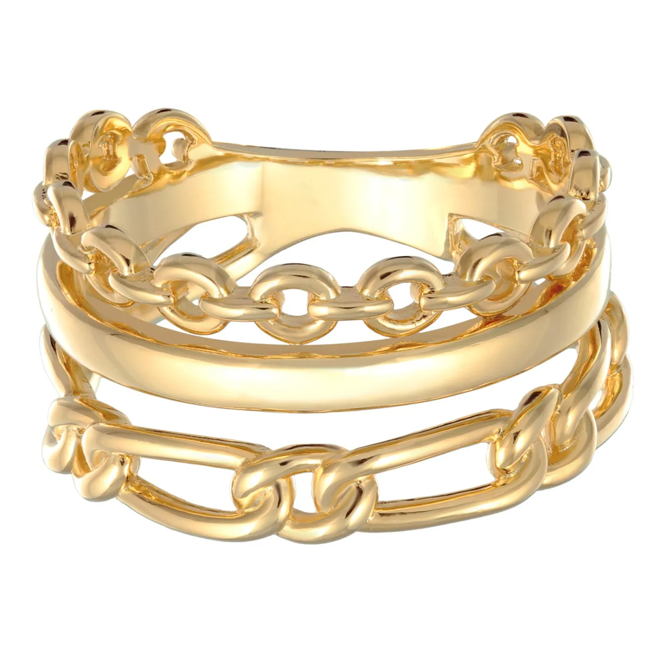 Elli "Bandring Glieder Geflochten< Ringe