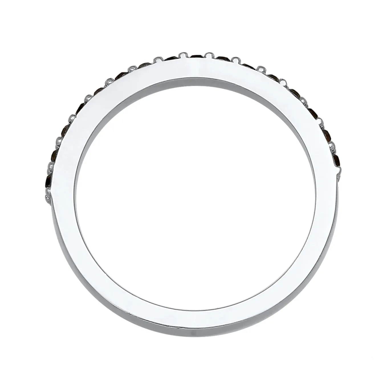 Elli "Bandring Memoire | Kristall (Schwarz)< Ringe|Silber
