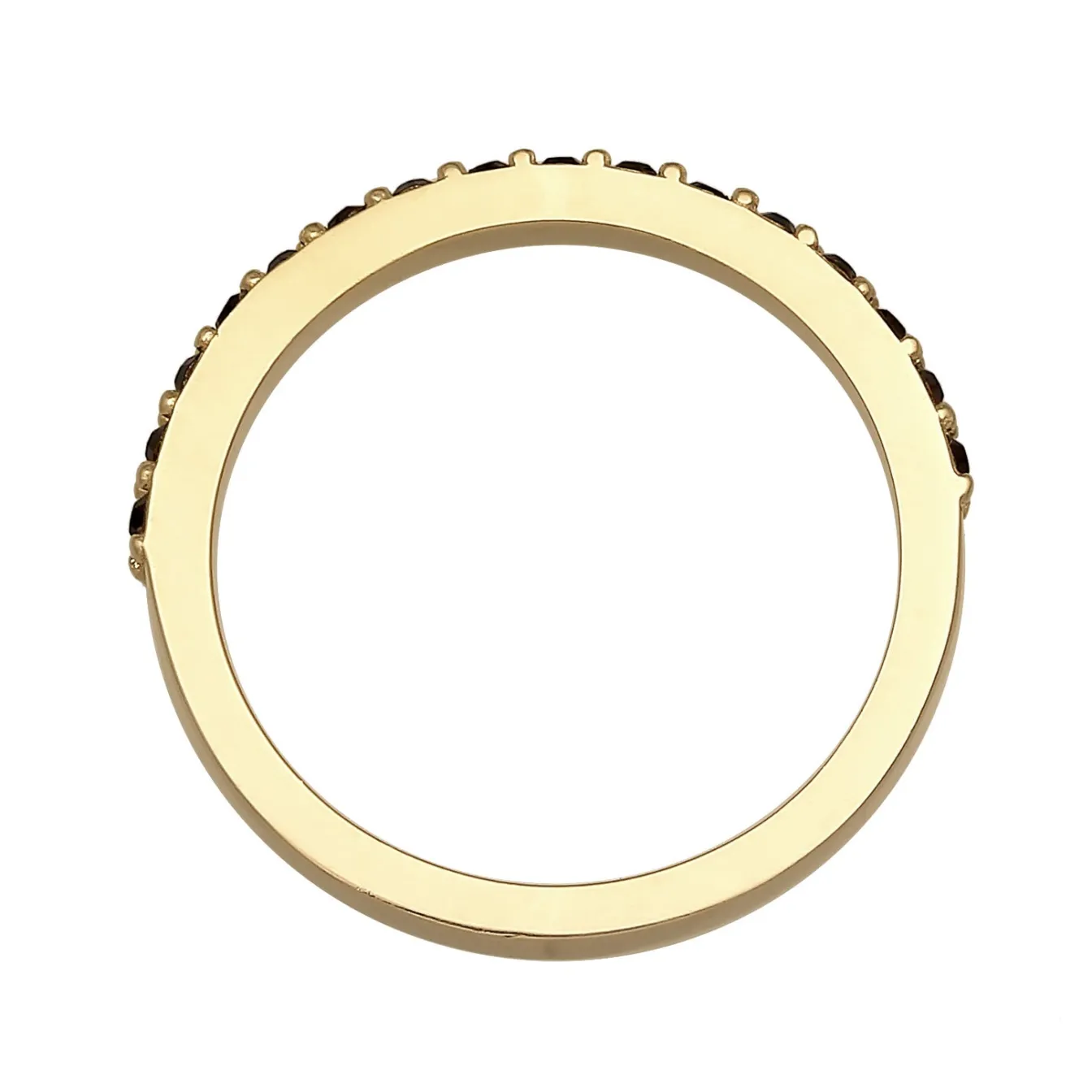 Elli "Bandring Memoire | Kristall (Schwarz)< Ringe|Silber