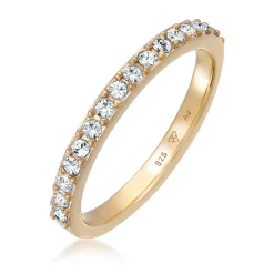 Elli "Bandring Memoire | Kristalle (Weiß)< Roségold|Ringe