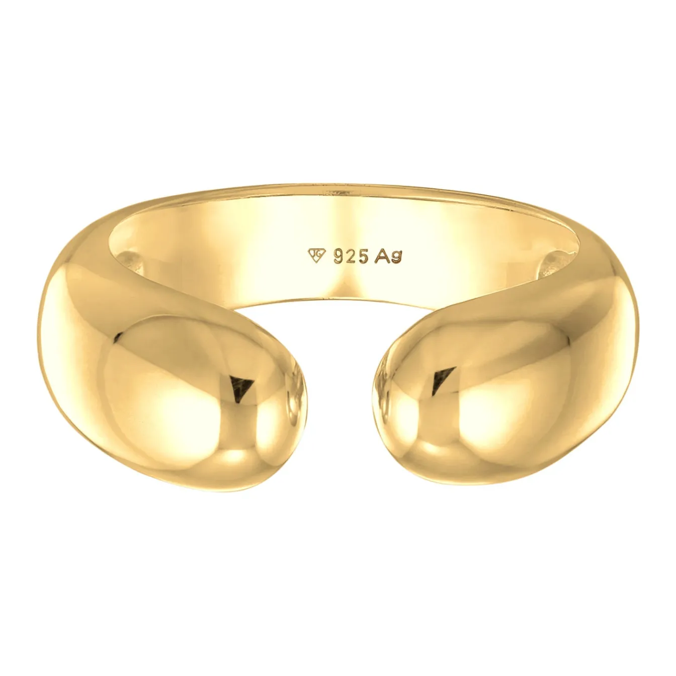 Elli "Bandring Offen< Ringe|Vergoldet
