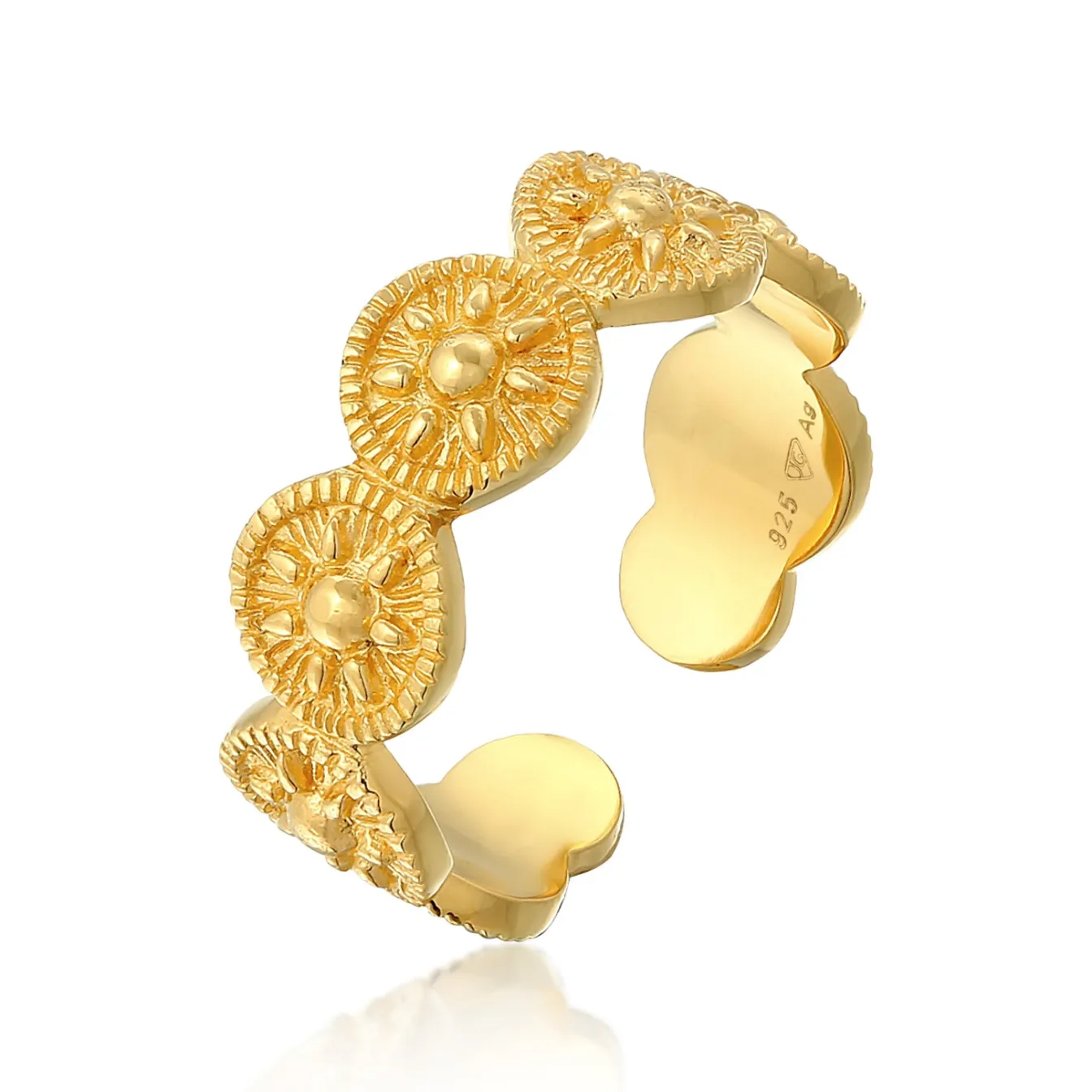 Elli "Bandring Offen Sonne< Symbol-schmuck|Ringe