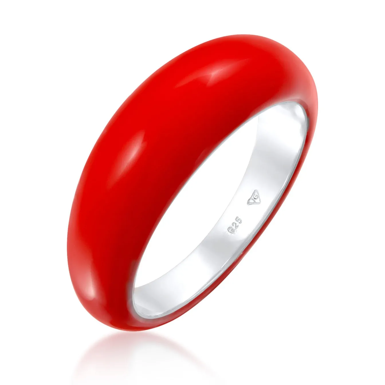 Elli "Bandring Pastell | Emaille (Orange)< Ringe